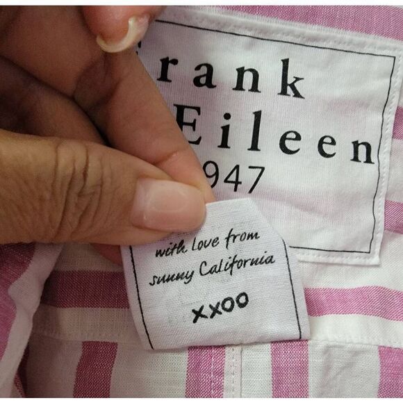 Frank & Eileen Relaxed Button-Up Strips Shirt L - Picture 8 of 11